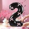 32-дюймовый розовый бант, черный алюминиевый пленочный цифровой воздушный шар, воздушный шар для украшения свадьбы и вечеринки в День святого Валентина