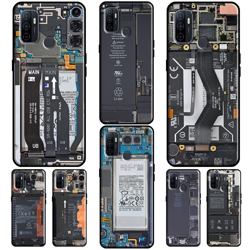 Плата материнской платы для OPPO F5 F7 A52 A72 A1K A5S A15 A83 A91 A31 A53 A9 A5 2020 Reno 4 Pro 2Z Чехол для телефона