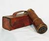 Antique Brass Telescope Marine Nautical Leather Pirate Spyglass Vintage