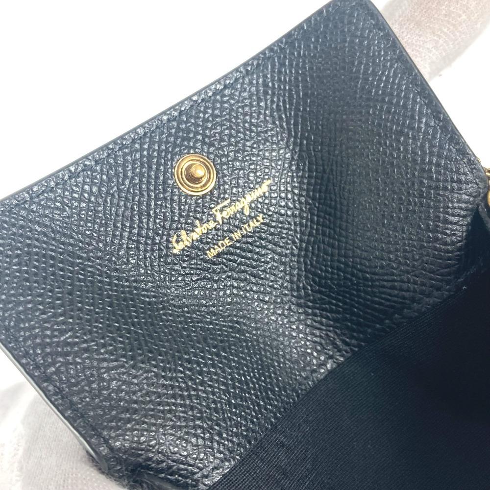 Salvatore Ferragamo Wallet Pouch Gancini logo card coin purse Card Case