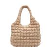 Folded Cloud Bag Women's Down Cotton Clothes Bubble Bag Large Capacity Tote Bag Commuter Messenger Bag Pleated Bag