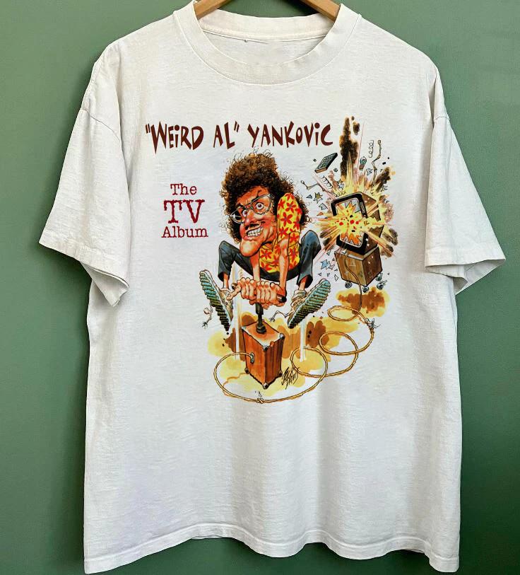 New Rare Weird Al Alpocalypse Shirt Cotton White S-5XL SN041