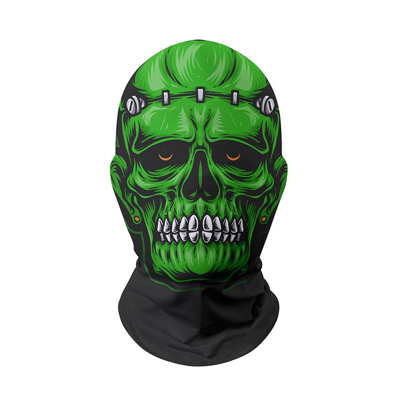 Halloween Christmas Balaclava Funny Carnival Character Evil Bloody Clown Ski Mask with Red Nose Headgear Unisex Polyester
