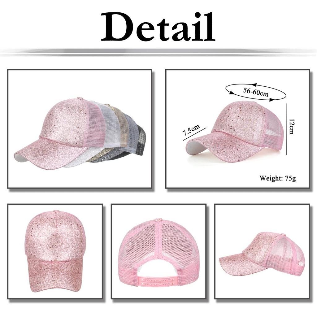 Mesh Cap Star Pattern Hat Sports Running Outdoor Women Men CA675 [White Fang] (Gold)