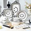 Smiley Face Ceramic Dinnerware Set