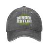 The Office Dunder Mifflin Recycle Logo Baseball Caps Vintage Distressed Washed TV Series Headwear Unisex Outdoor Hats Cap