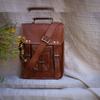 New Crossbody Vintage Genuine Satchel Goat Leather Handmade Messenger Bag