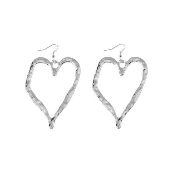 Love Earrings Retro Exaggerated Style Polished Hook Earrings
