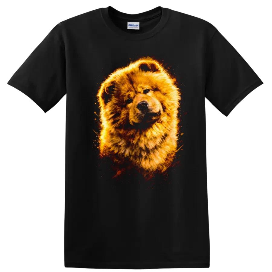 Chow Chow T Shirt Cute Dog Portrait Graphic Design Funny Tee for Dog Lovers