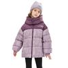 Children's Down Cotton Jacket for Boys and Girls Outdoor Thickened Color Matching Hooded Jacket