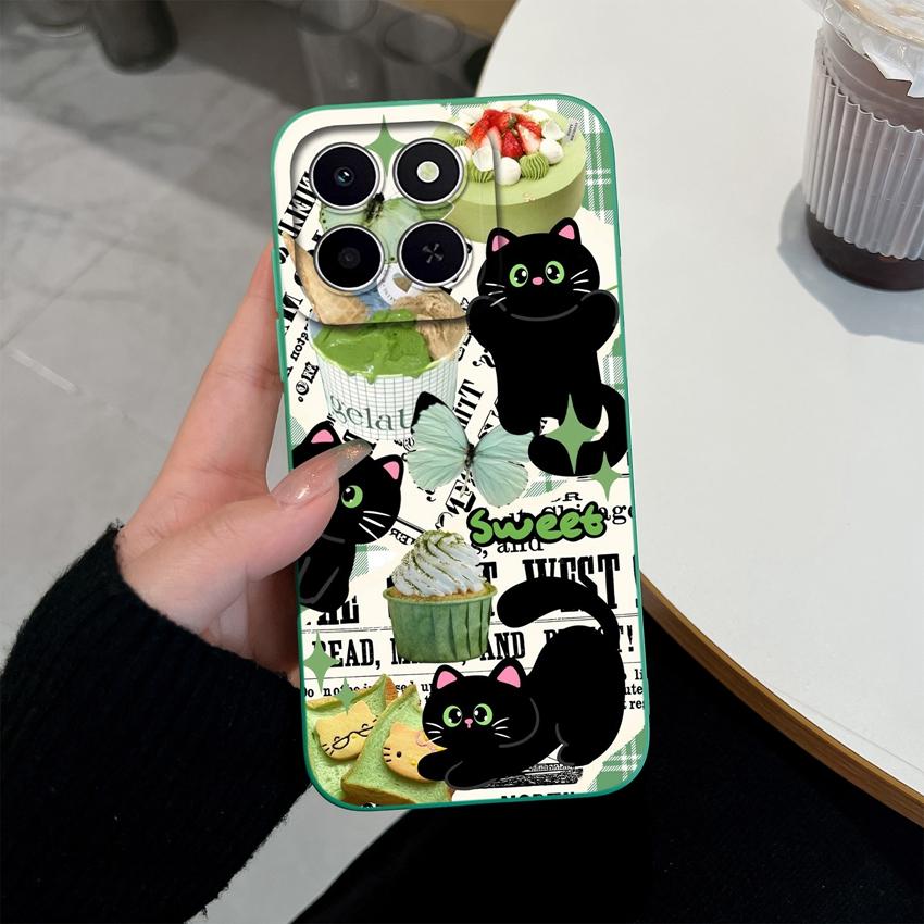 Для Huawei Honor X6C X7C 400 Pro Lite Чехол для телефона Милые розовые облачные узоры Жидкий силикон Недавно обновленные Противоударные Защитные чехлы Для Huawei Чехол