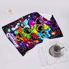 proof beach towel with Smiling Critters pattern - soft,absorbent,quick-drying,machine washable - perfect for swimming,camping,bathing