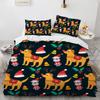 French Bulldog Bedding Set Children Boys Girls Duvet Cover Cartoon Puppy 3pcs Single Double Twin Full King Size Duvet Cover Set