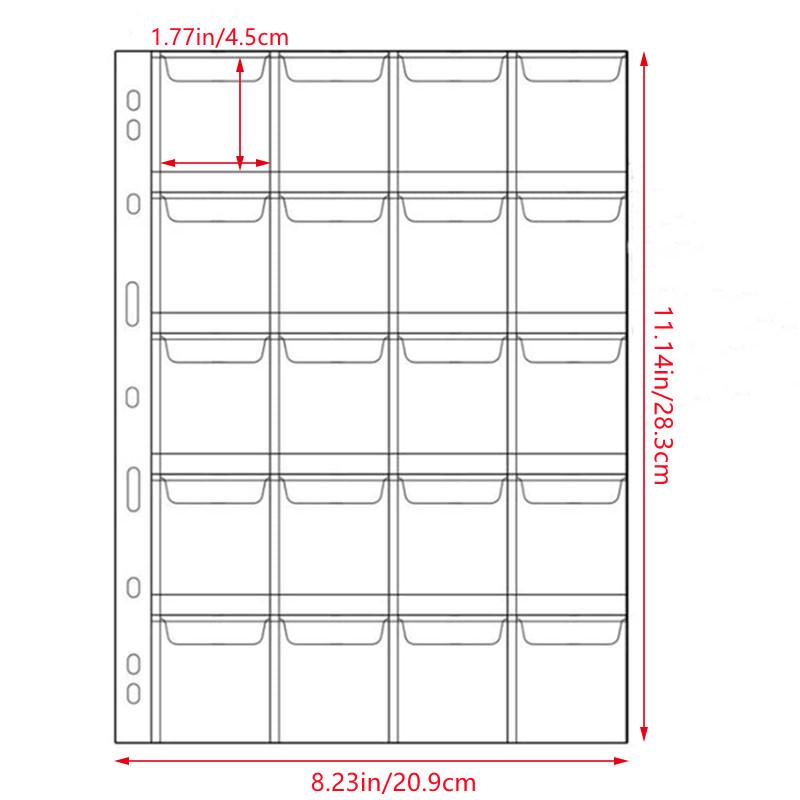 Альбом для коллекции монет большой вместимости: Папка-альбом на кольцах для коллекционирования древних и памятных монет с прозрачными страницами для банкнот.