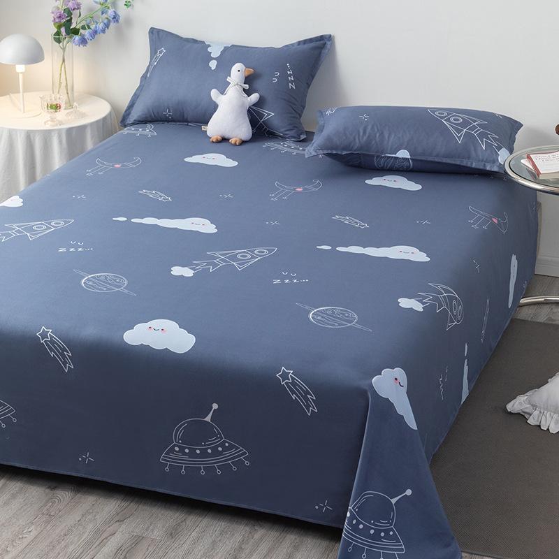 Three-Piece Winter Bed Set: 1.5m Washed Cotton Quilt, Pillowcase, Cover