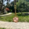 Красочный Натуральный DIY Кристальный Автомобильный Подвесной Орнамент Ловец Украшения С Луной Звездой Подвеска Ювелирные Изделия