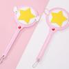Kawaii Cardcaptor Sakura Magic Wand Toy Card Case Bus Card Holder Cerberus Princess Pink Cute Star Rod Anime Toy