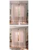 Summer Fresh White Lace Floral Curtains with Hollow Design for Living Room & Balcony