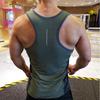 Men's Breathable Quick-drying Sleeveless Tank Sports Fitness Tops Running Basketball Vest Training T-shirt Compression Base Layer Undershirts Tee