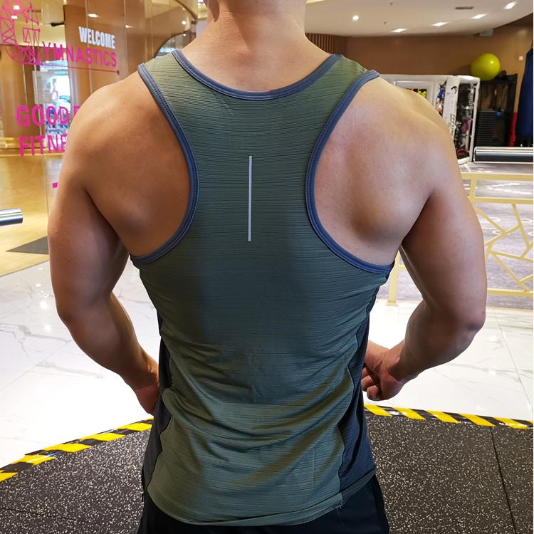 Men's Breathable Quick-drying Sleeveless Tank Sports Fitness Tops Running Basketball Vest Training T-shirt Compression Base Layer Undershirts Tee