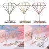 Paper Clamp Desktop Decoration Rose Gold Clamps Stand Photos Clips Place Card Table Numbers Holder