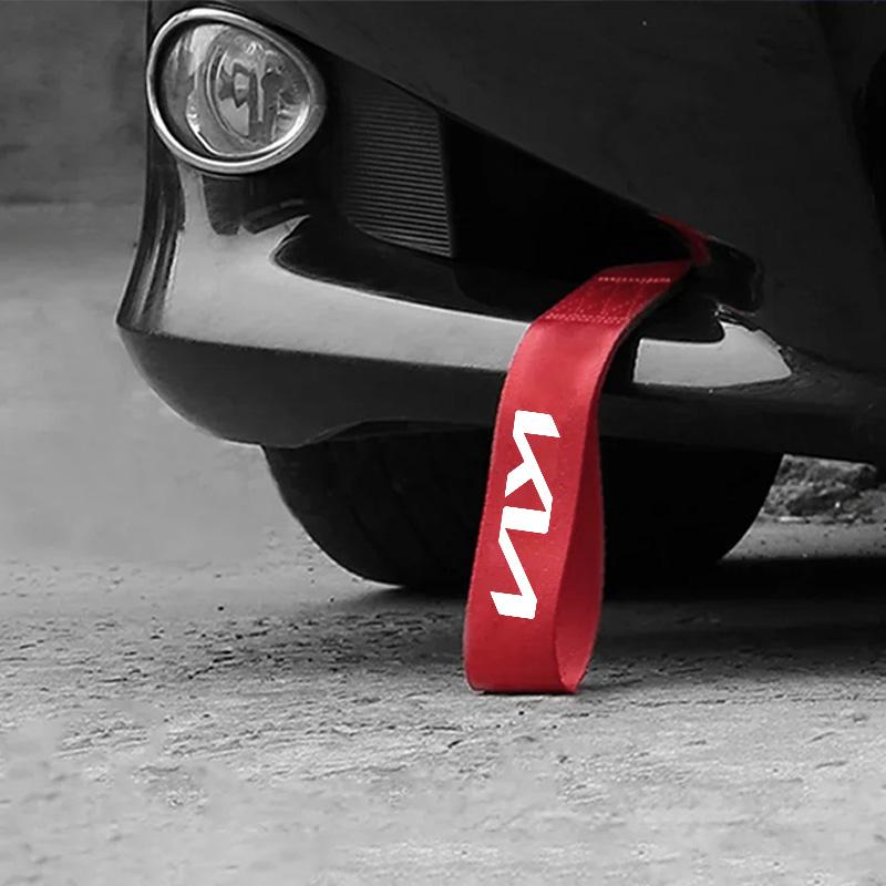 VAZY7 Высокопрочный Нейлоновый Автомобильный Буксировочный Ремень Буксировочные Штанги Прицепные Канаты Крюк Для KN Kia Rio Picanto Sportage Niro Morning Ceed Stonic Optima