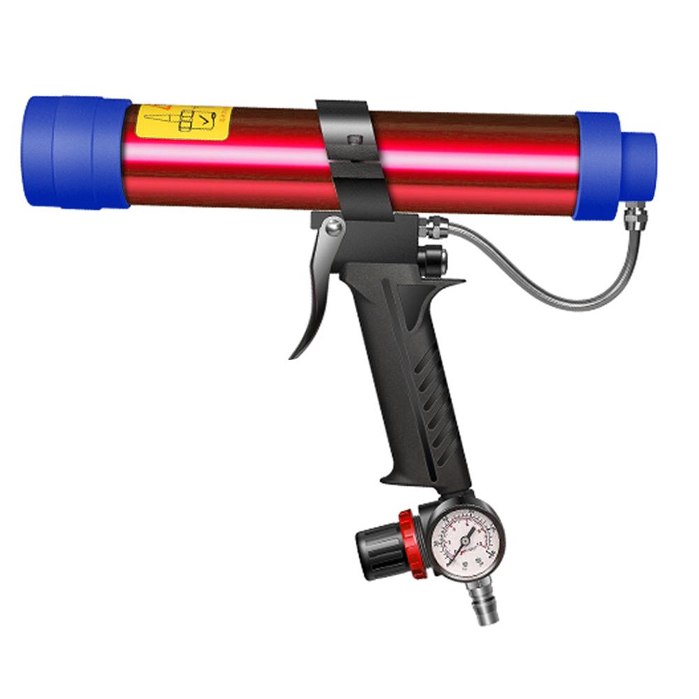 Регулируемый пневматический стеклянный клеевой пистолет, пневматический резиновый пистолет, инструмент, 310 мл