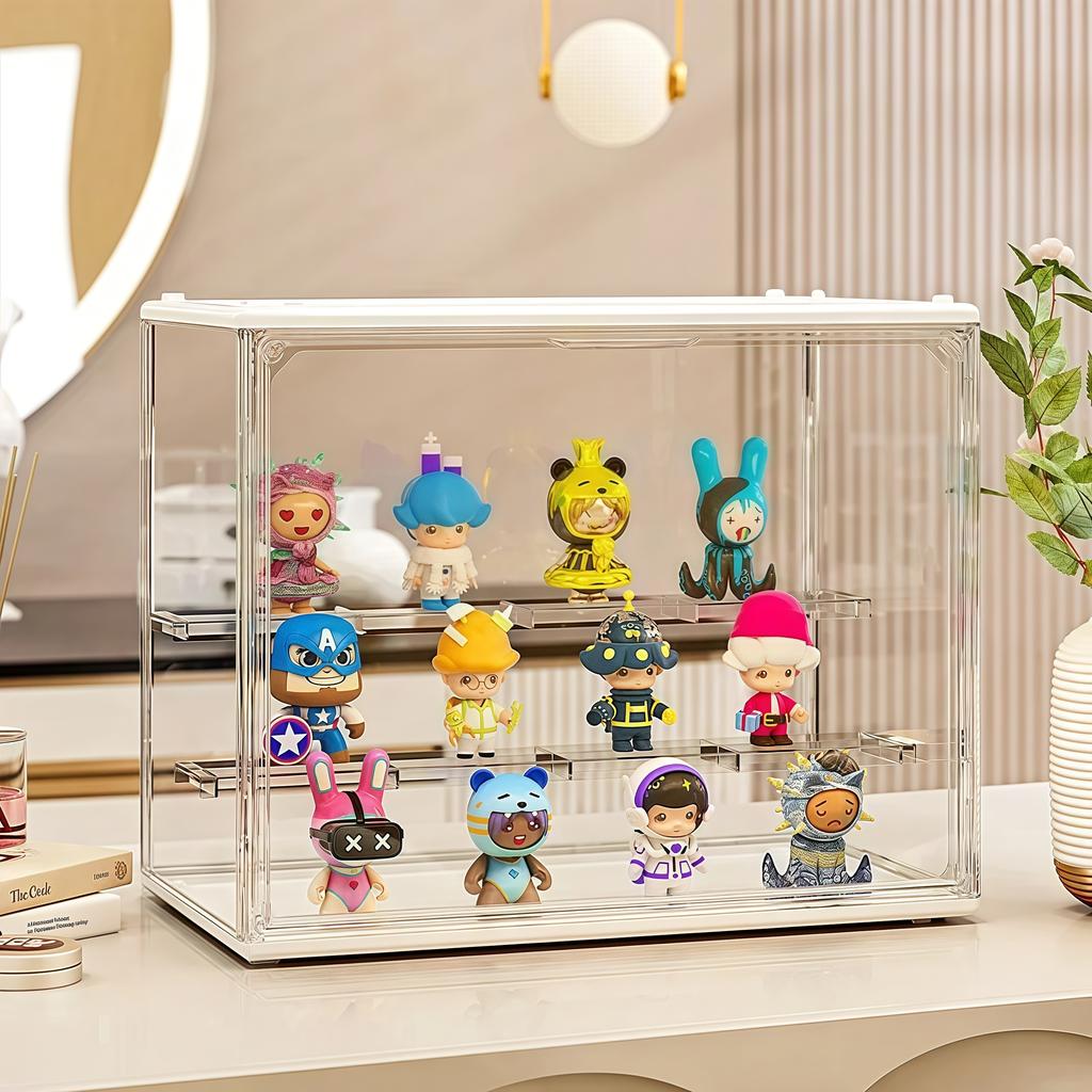 GENGSHENG 3Pcs Acrylic Display Cabinet, Blind Box Display Stand, for Collectible Figures and Clear Display Blind Box Toysys, New