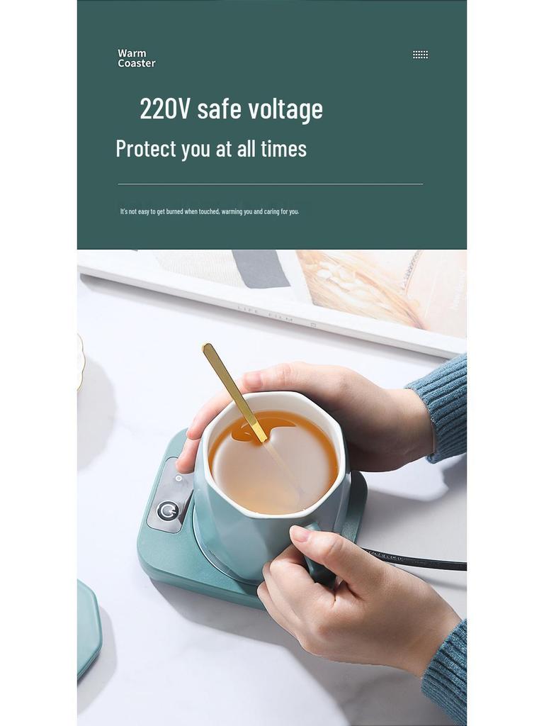 Умная подставка с подогревом 55°: Подогреватель чашек с постоянной температурой для горячих напитков