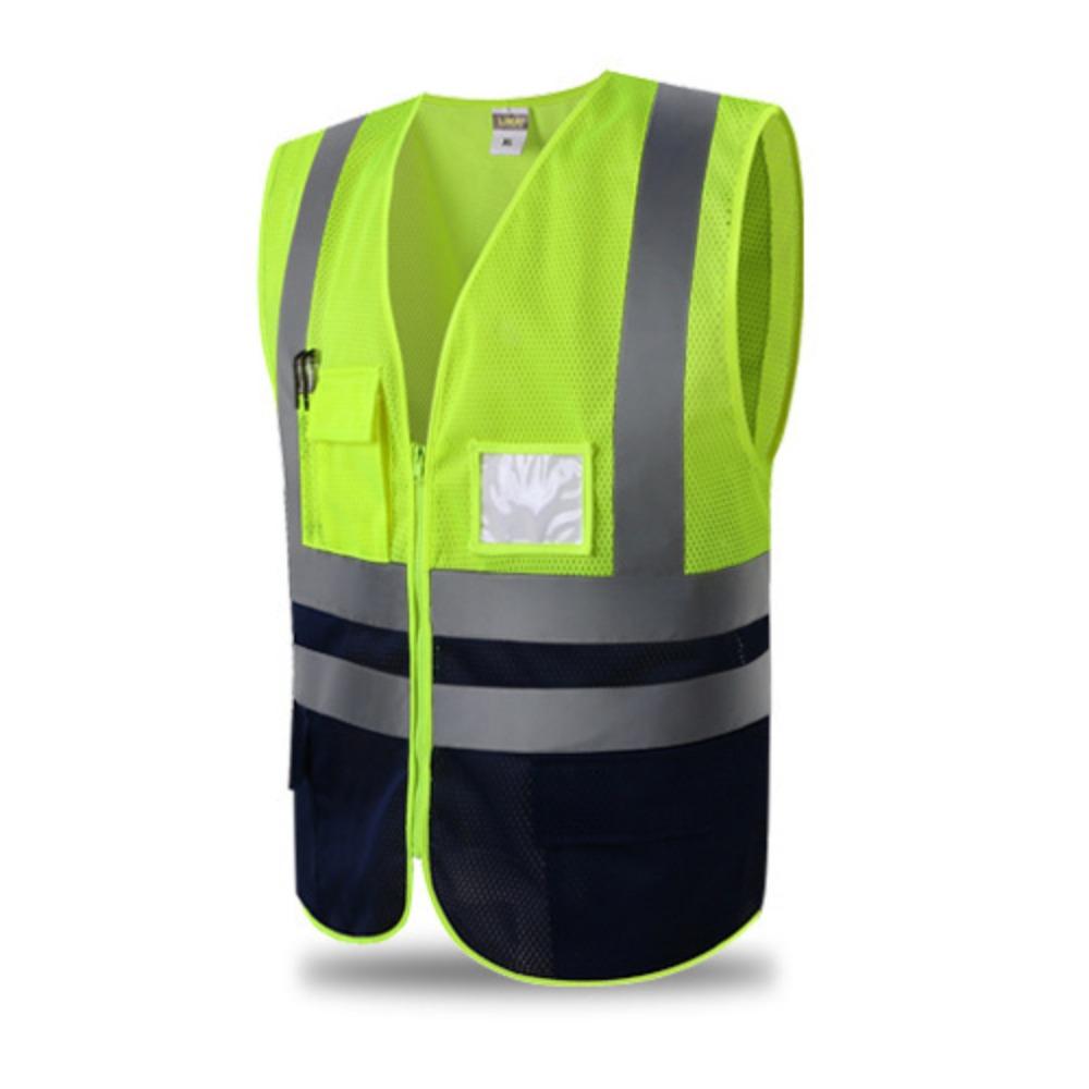 Breathable Security Vests High Visibility Workwear Uniforms Work Vest  Running Cycling Sports