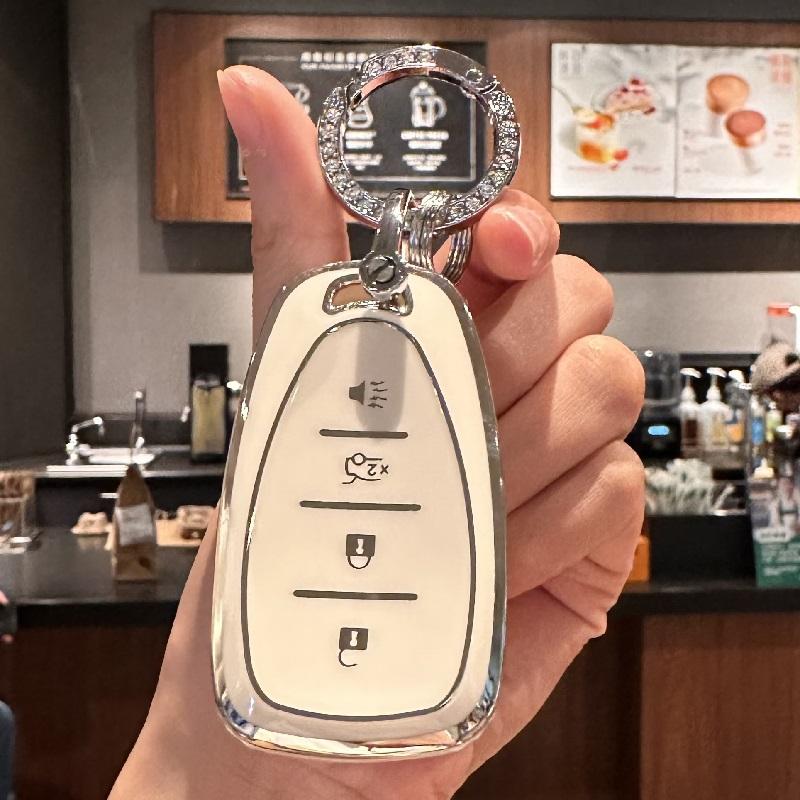 Чехол для брелока со стразовым шнурком для Chevy Chevrolet Malibu Equinox Traverse Camaro Cruze Blazer Volt Bolt Smart 4 кнопки