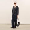 LESS 2026 Summer Collarless Long Sleeve Blazer