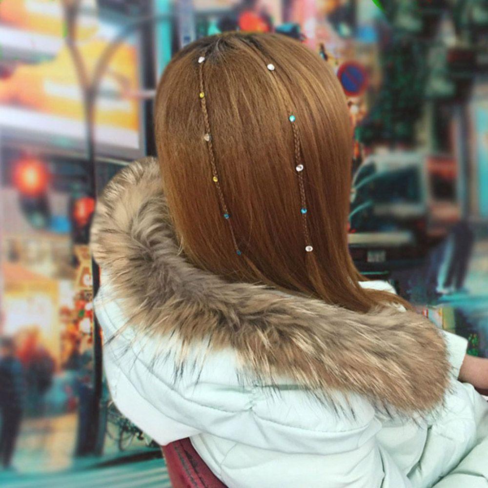 2 Bags Hair Styling Hairdressing Hairdo Supplies Hair Dress Accessories Hot Drilling Crystal