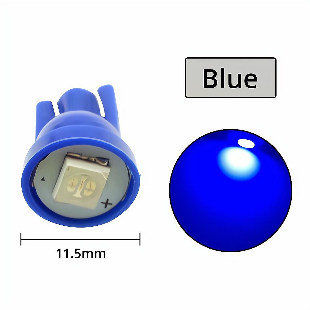 10 шт. в партии T10 W5W 5050 1Smd автомобильный светодиодный белый синий красный желтый зеленый лампочка 194 168 192 купольные фонари клиновые автоматические габаритные фонари постоянного тока 12 В