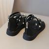 Summer Roman Sandals Girls Gladiator Boots High Top Fashion Princess Party Shoes Platform Rivets Kids Girl Beach Shoes I03221