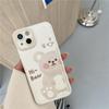 Zhitai Cartoon Bear Leather Case for Apple iPhone 13/12 Pro Max/7/8 Plus