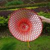 Chinese Retro Style Bamboo Rattan Fisherman Hat Handmade Straw Bucket Hat Sun Protection Lightweight for Picnic Camping