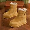Fashion 2024 New Women's Thick-soled Heightened Snow Boots Winter Selling Plush Warm Women's Casual Slip-on Fashion Boots Walking Boots