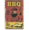 Металлические алюминиевые знаки Зона вечеринки BBQ Настенное украшение Табличка Винтажный арт-постер Железная живопись для мужской комнаты Домашнее кафе Садовый клуб