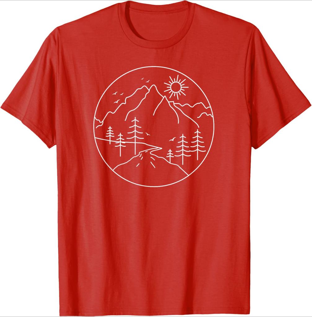 Sunrise Mountain Nature Hiking Camping Outdoors Mountains TShirt