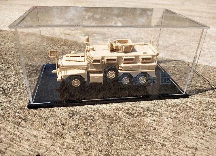 1:72 4D Сборная модель Cougar 6x6 Молниезащитное транспортное средство Противозасадный автомобиль Без резины Военные подарки для мальчиков