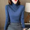 Women Slim Shirt Korean Fashion Autumn Long Sleeve Top Female Keep Warm Elegant Pullover