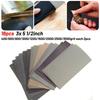 18pcs Wet/Dry Sandpaper 3*5-1/2" 400/600/800/1000/1200/1500//2500/3000grit