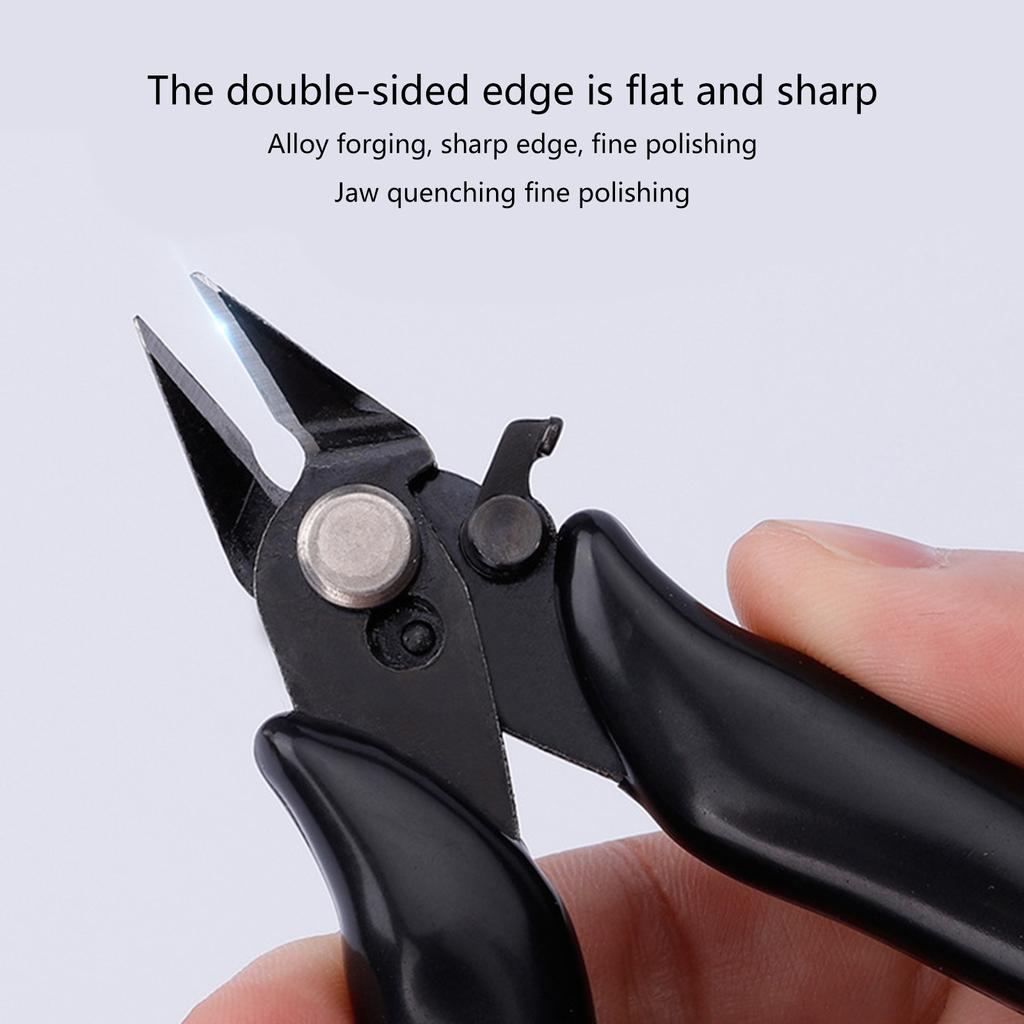 Диагональные плоскогубцы Мини-резаки для проводов 3,5-дюймовые диагональные кусачки Провода Изолирующая резиновая ручка Модель плоскогубцы