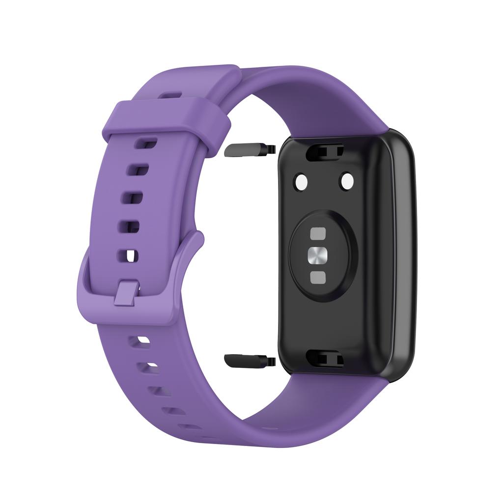 Silicone Solid Color Watch Strap for Huawei Watch Fit Special Edition B39/(TIA-B09/TIA-B19)