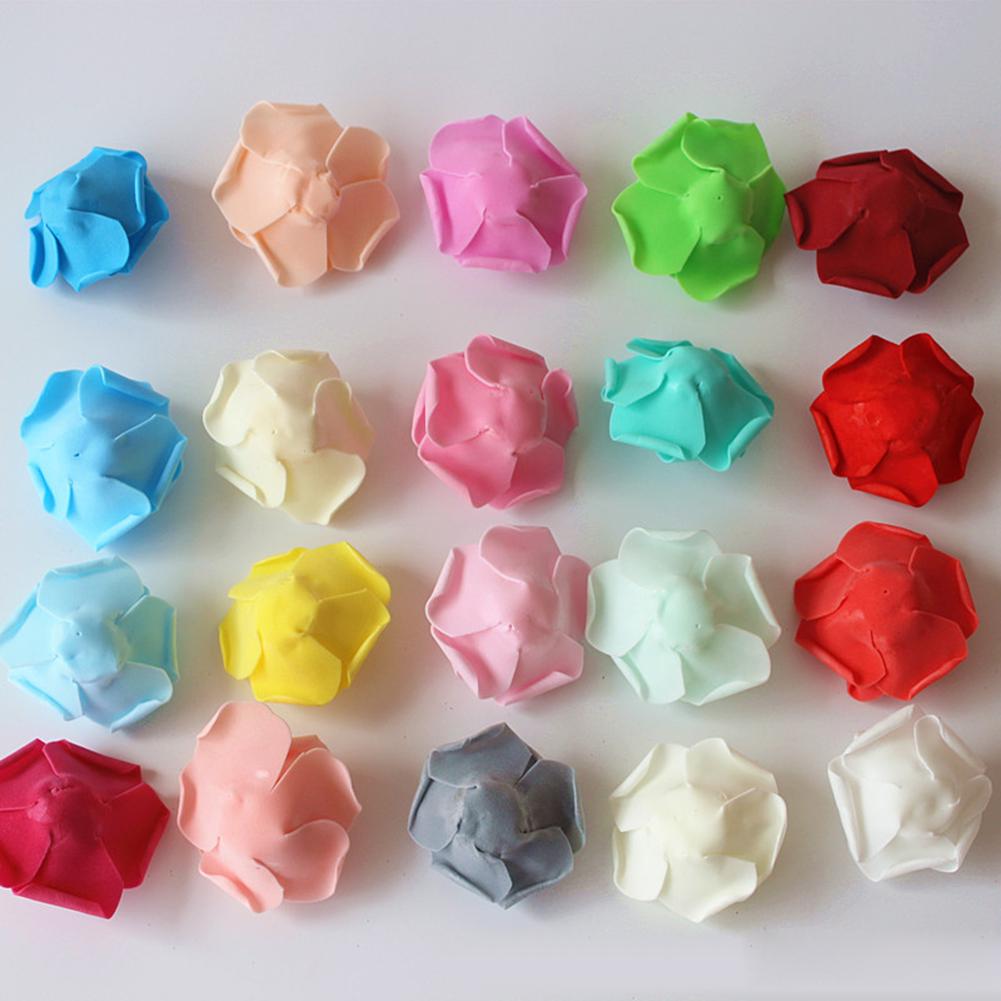 100 шт. 7 см букет искусственных цветов из пеноматериала в нескольких цветах для свадеб и декора своими руками