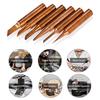 6PCS Copper Soldering Iron Tips Replacement Solder Tip   free Welding Head for 900M T Soldering Rework Station Repair