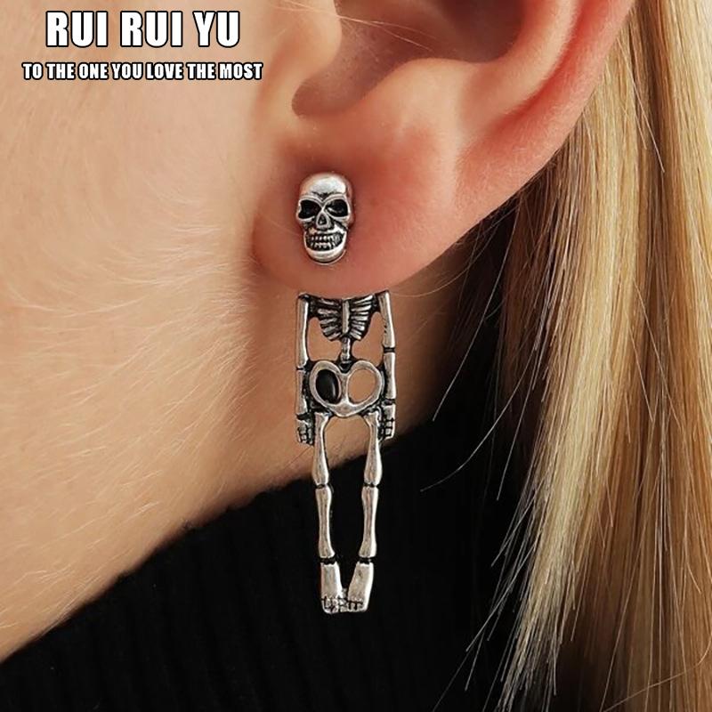 RUI RUI YU 1 пара ретро-сережек-скелетонов, украшения на Хэллоуин для мужчин и женщин