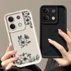 Телефон с узором в виде цветка лилии для Xiaomi 14t 13t Poco X6 X5 F6 Pro Redmi Note 14 13 12 11 10 Pro Противоударный силиконовый мягкий защитный матовый чехол для линз