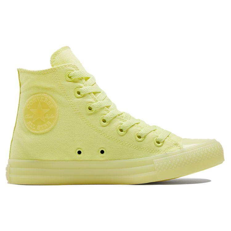 Converse Chuck Taylor All Star Удобные Универсальные Высокие Кеды из Канваса Унисекс Неоново-Желтый 171274C